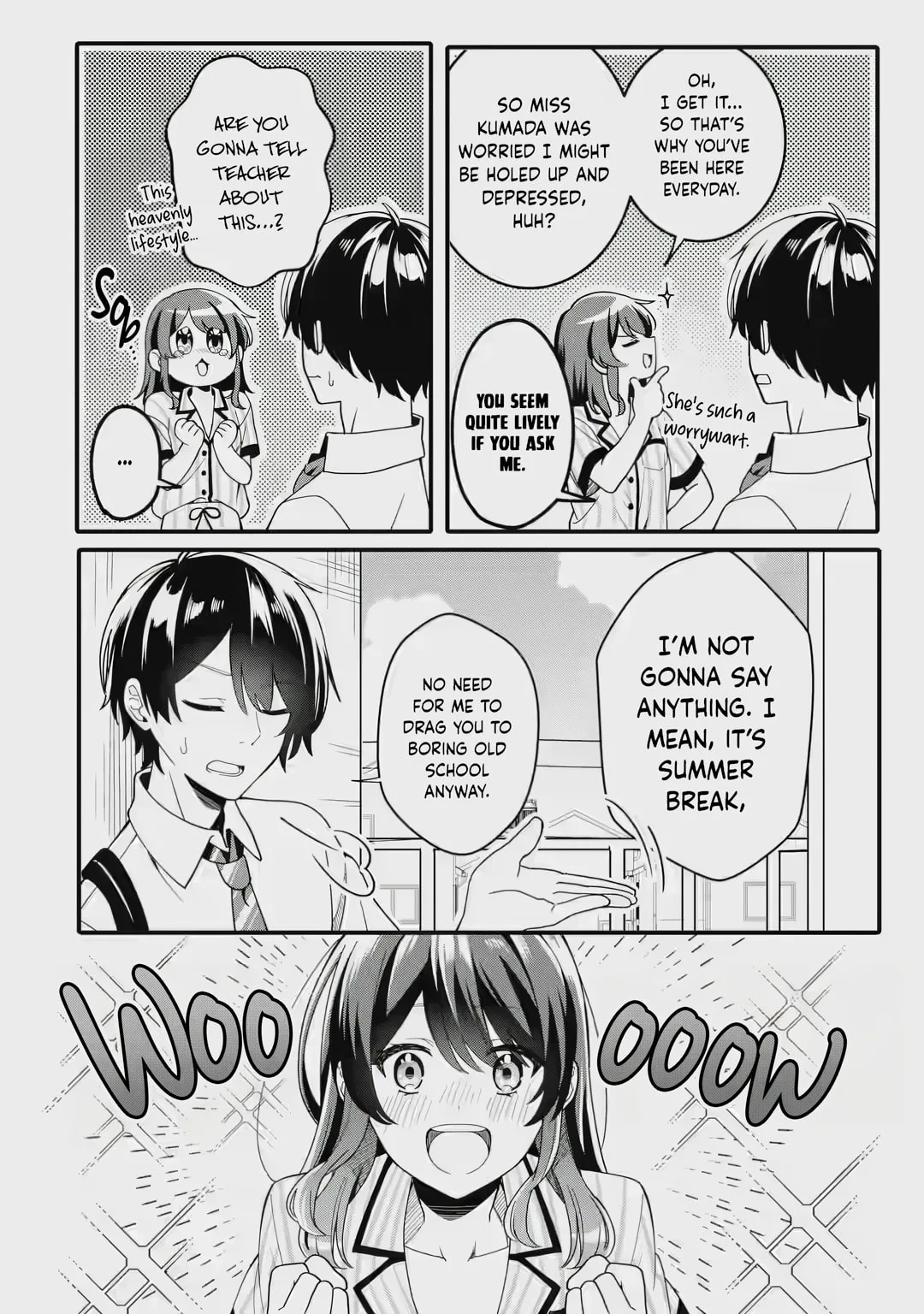 Alone in a Room With a Beautiful Girl in Defenseless Cute Pajamas - Chapter 1.2 - Page 12