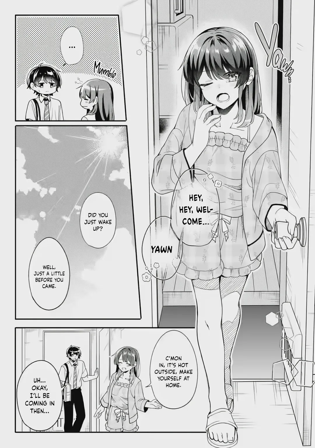 Alone in a Room With a Beautiful Girl in Defenseless Cute Pajamas - Chapter 2.1 - Page 11