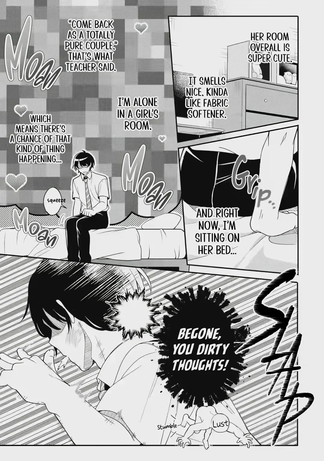 Alone in a Room With a Beautiful Girl in Defenseless Cute Pajamas - Chapter 2.2 - Page 4