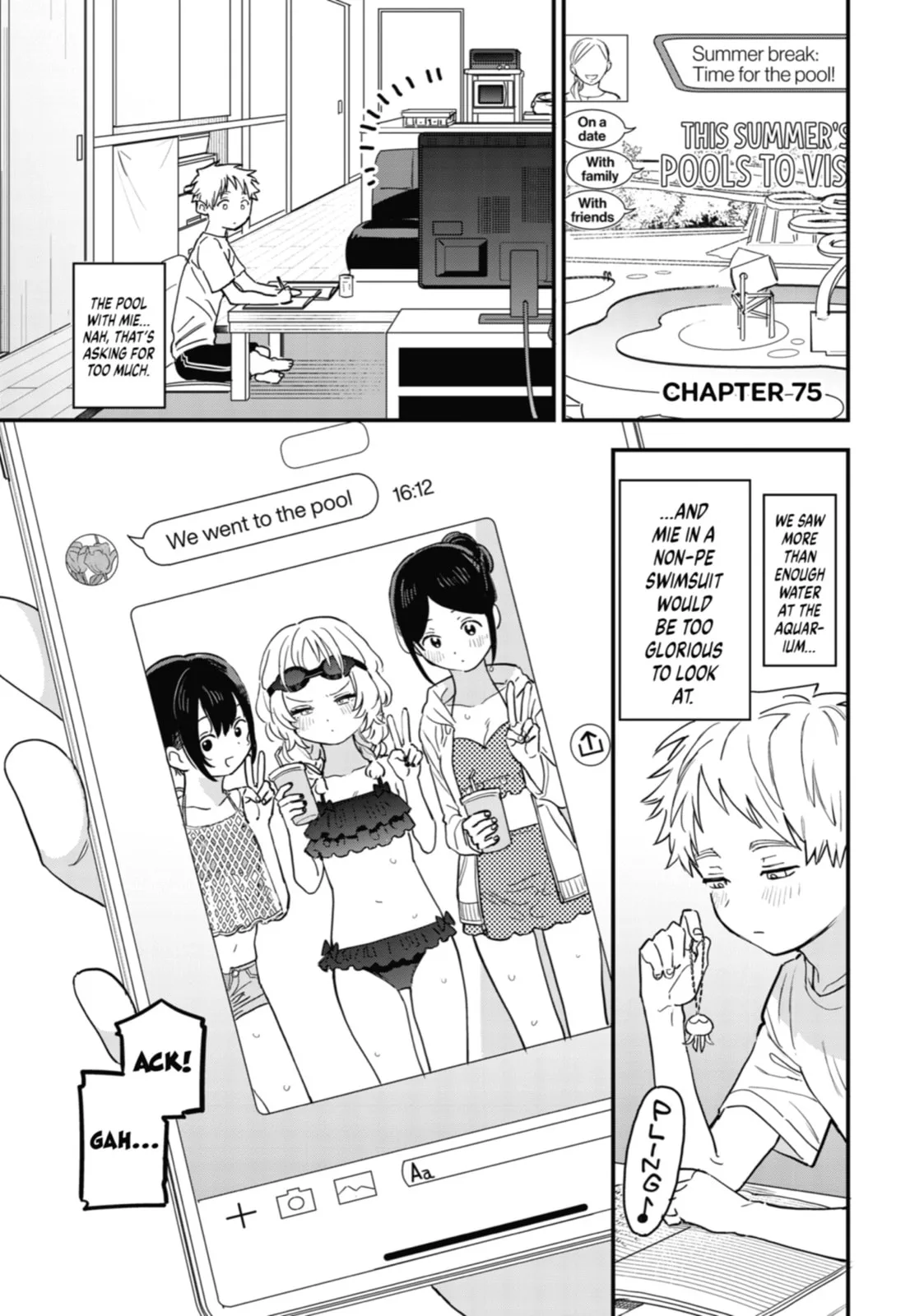 The Girl I Like Forgot Her Glasses - Chapter 75 - Page 1