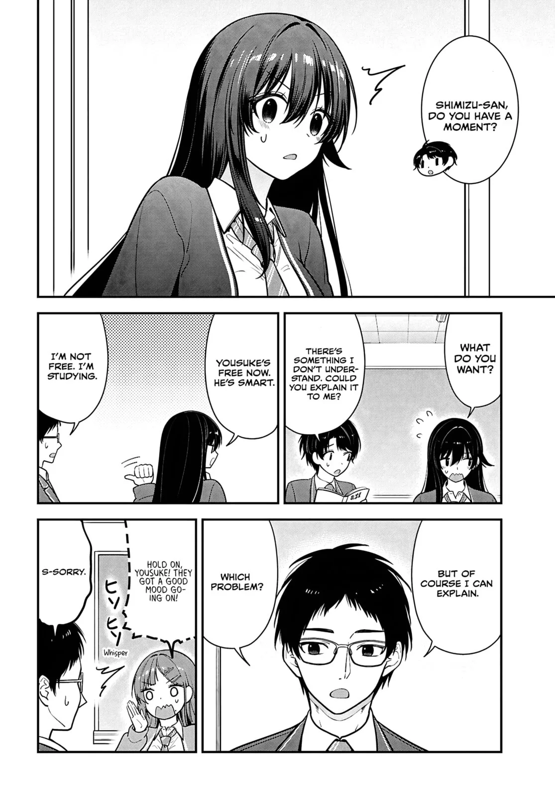 Tonari no Seki no Yankee Shimizu-san ga Kami o Kuroku Sometekita - Chapter 12 - Page 24
