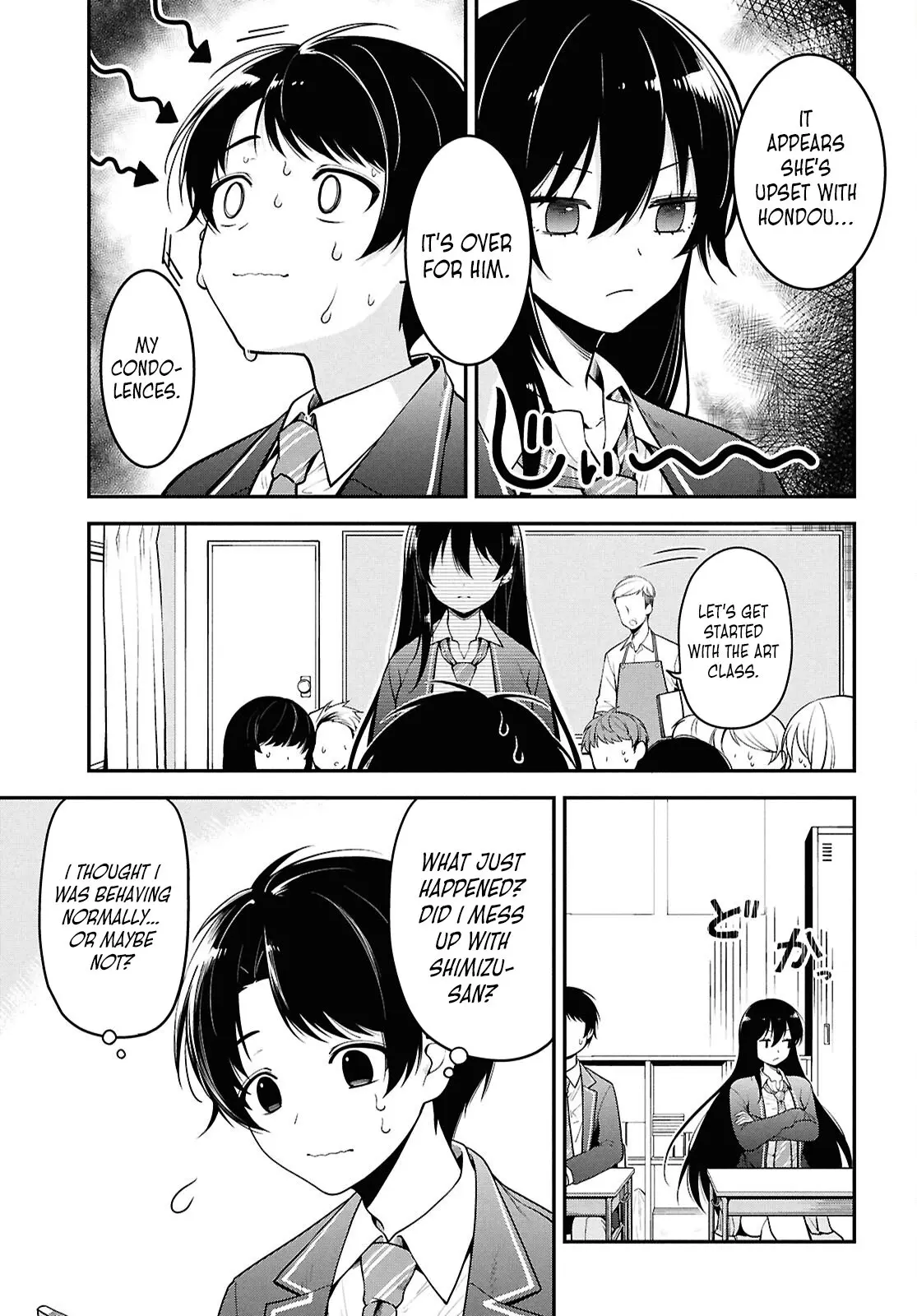 Tonari no Seki no Yankee Shimizu-san ga Kami o Kuroku Sometekita - Chapter 1 - Page 12
