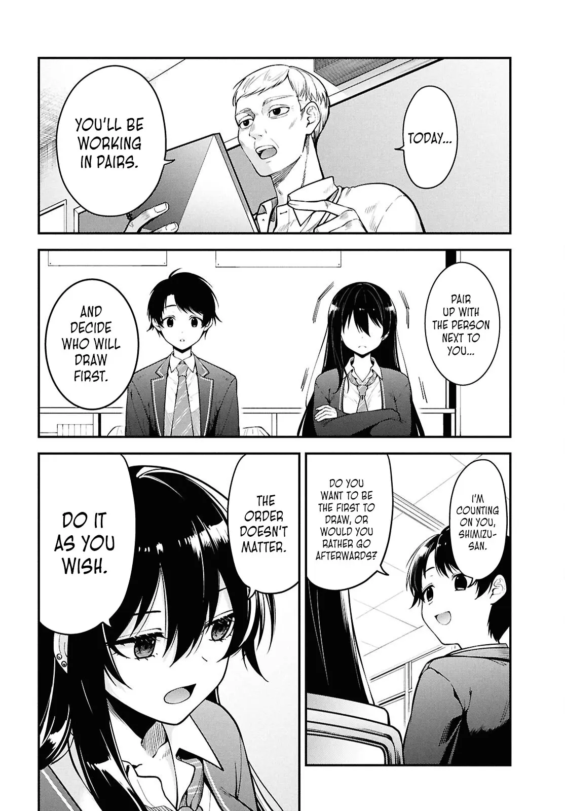 Tonari no Seki no Yankee Shimizu-san ga Kami o Kuroku Sometekita - Chapter 1 - Page 13