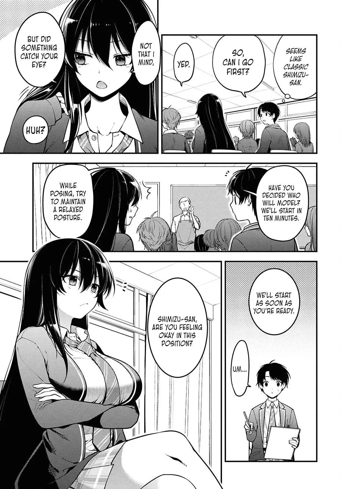 Tonari no Seki no Yankee Shimizu-san ga Kami o Kuroku Sometekita - Chapter 1 - Page 14