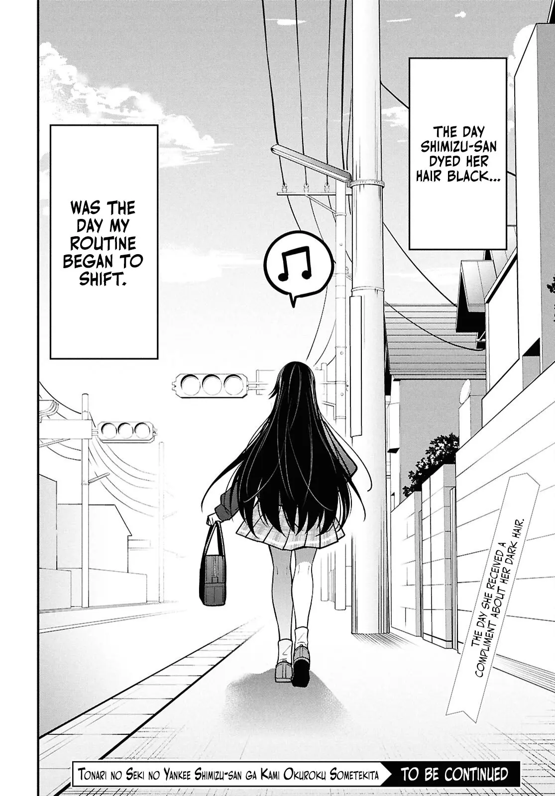 Tonari no Seki no Yankee Shimizu-san ga Kami o Kuroku Sometekita - Chapter 1 - Page 34