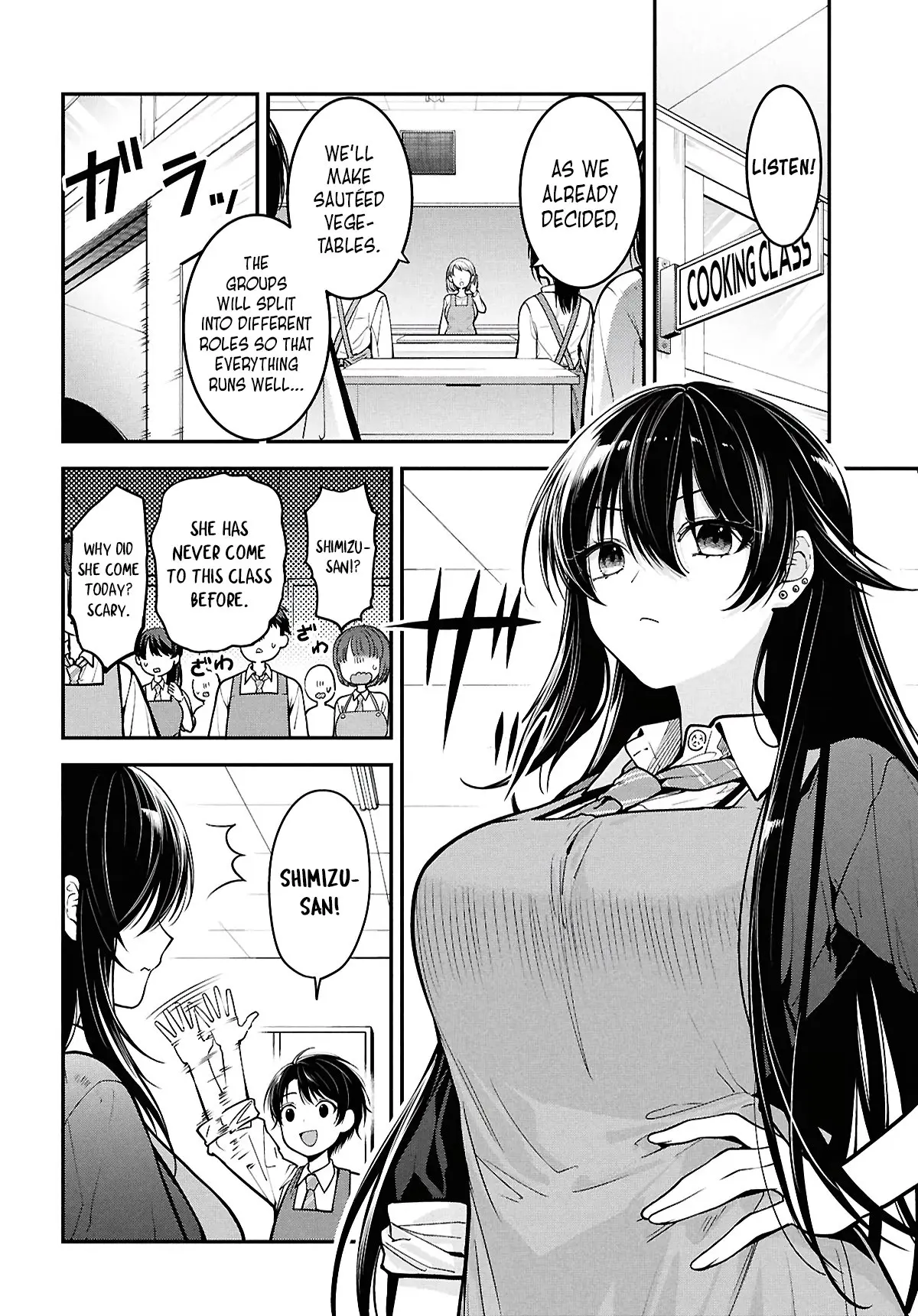 Tonari no Seki no Yankee Shimizu-san ga Kami o Kuroku Sometekita - Chapter 2 - Page 6