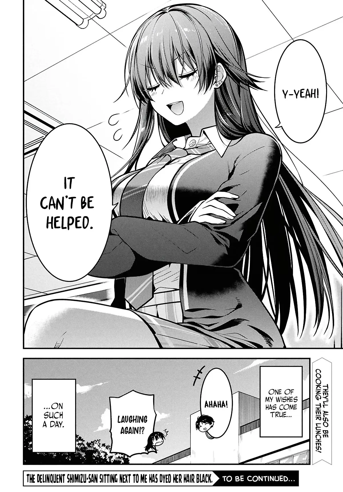 Tonari no Seki no Yankee Shimizu-san ga Kami o Kuroku Sometekita - Chapter 2 - Page 34