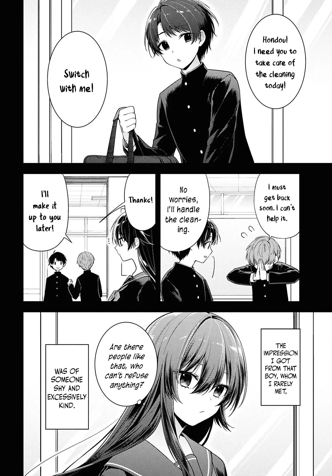 Tonari no Seki no Yankee Shimizu-san ga Kami o Kuroku Sometekita - Chapter 4 - Page 8