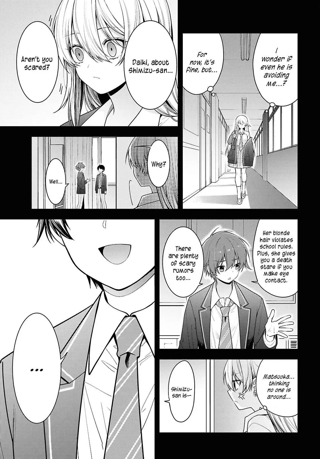 Tonari no Seki no Yankee Shimizu-san ga Kami o Kuroku Sometekita - Chapter 5 - Page 3