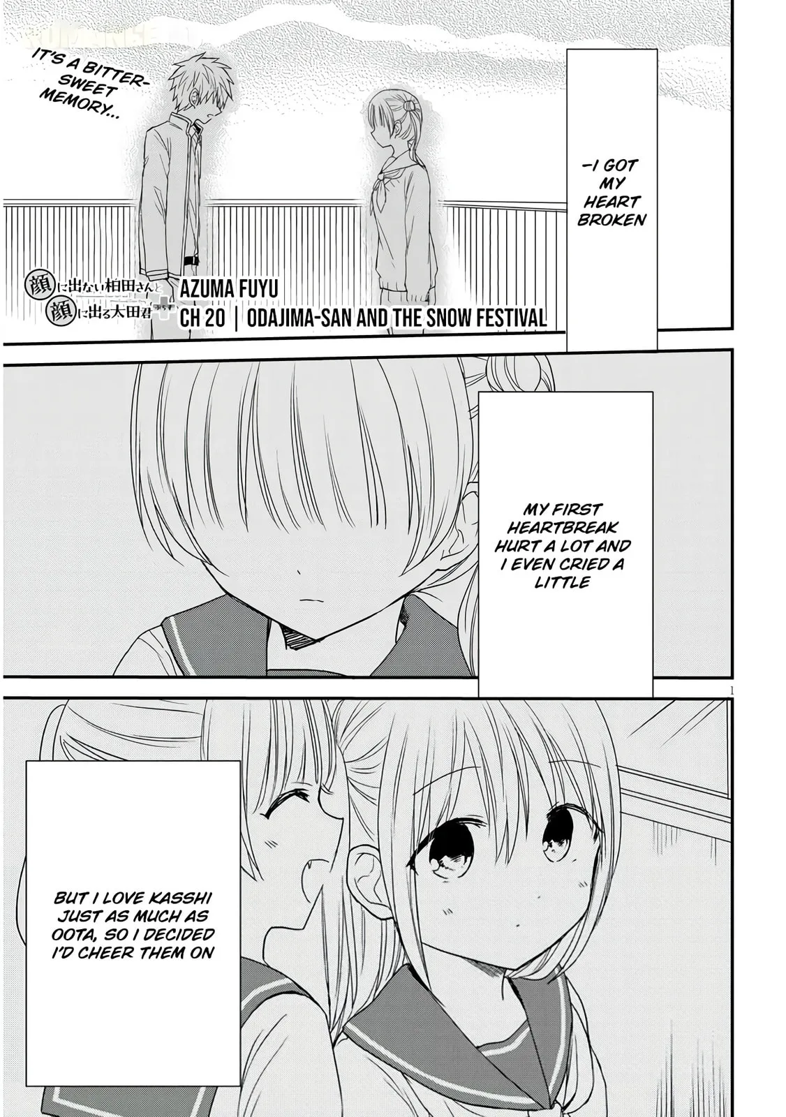 Expressionless Face Girl and Emotional Face Boy+ - Chapter 20 - Page 1