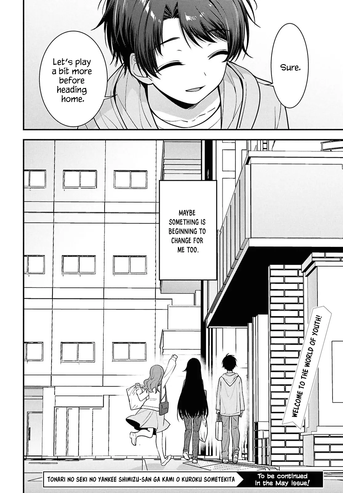 Tonari no Seki no Yankee Shimizu-san ga Kami o Kuroku Sometekita - Chapter 6 - Page 27