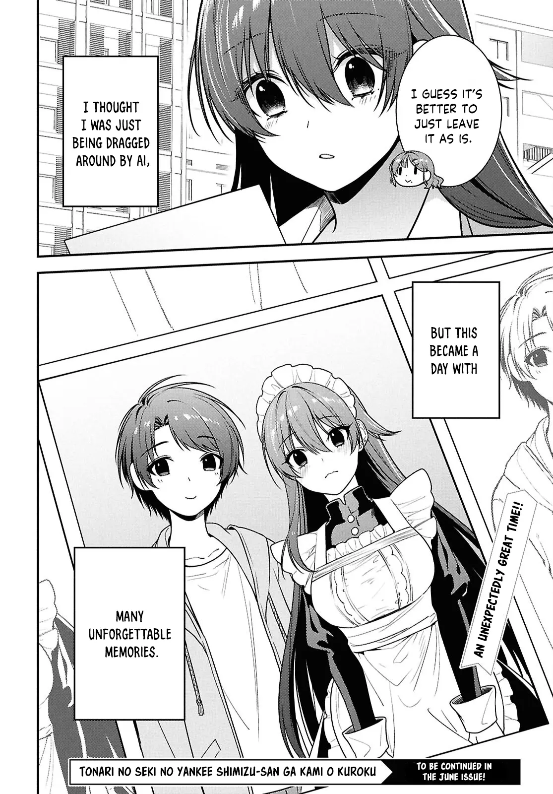 Tonari no Seki no Yankee Shimizu-san ga Kami o Kuroku Sometekita - Chapter 7 - Page 33