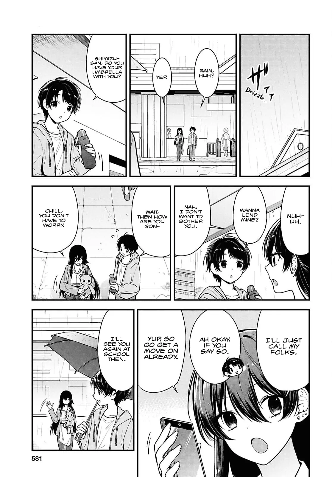 Tonari no Seki no Yankee Shimizu-san ga Kami o Kuroku Sometekita - Chapter 8.1 - Page 7