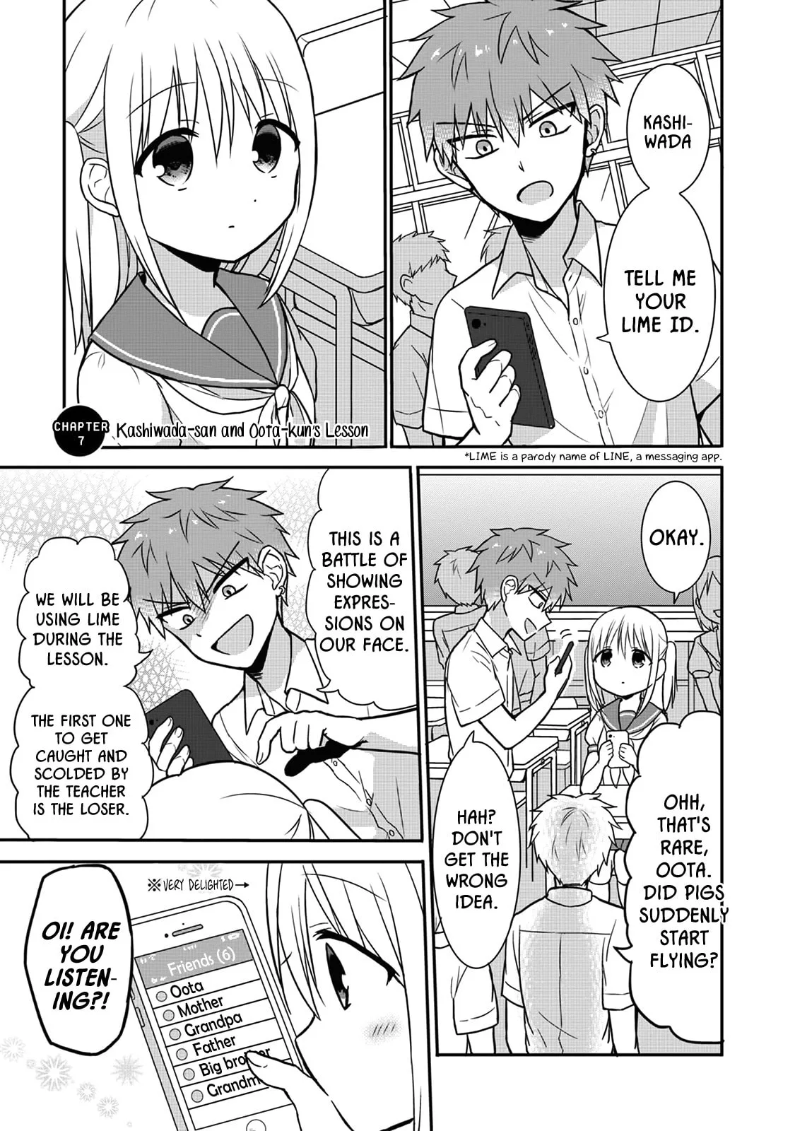 Inexpressive Kashiwada and Expressive Oota - Chapter 7 - Page 1