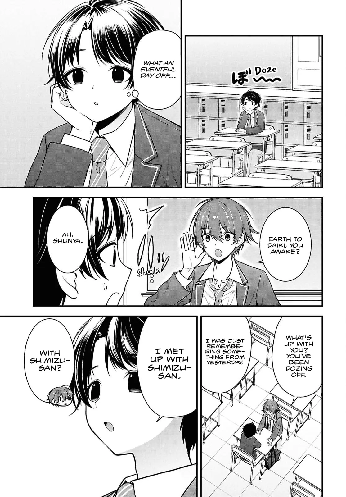 Tonari no Seki no Yankee Shimizu-san ga Kami o Kuroku Sometekita - Chapter 9 - Page 5