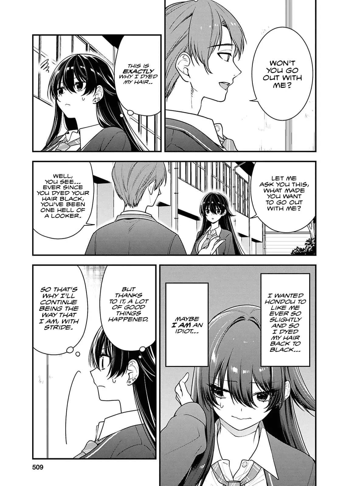 Tonari no Seki no Yankee Shimizu-san ga Kami o Kuroku Sometekita - Chapter 9 - Page 11