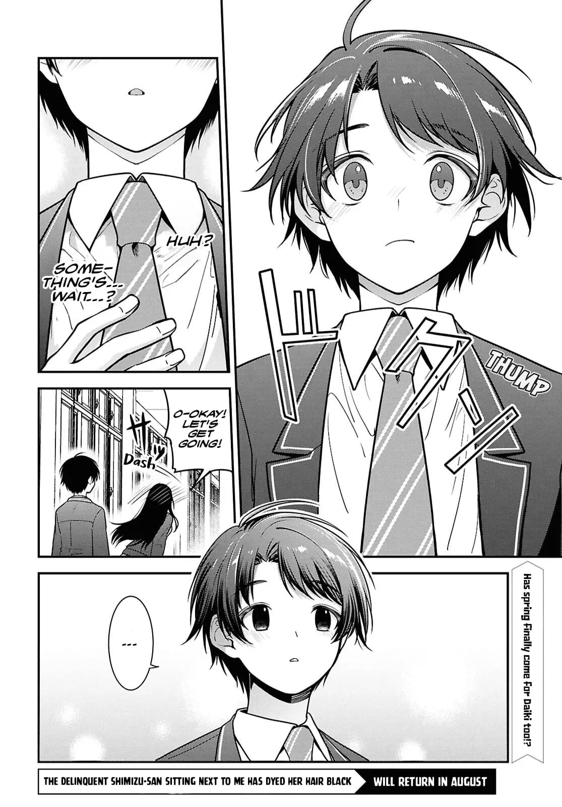 Tonari no Seki no Yankee Shimizu-san ga Kami o Kuroku Sometekita - Chapter 9 - Page 34