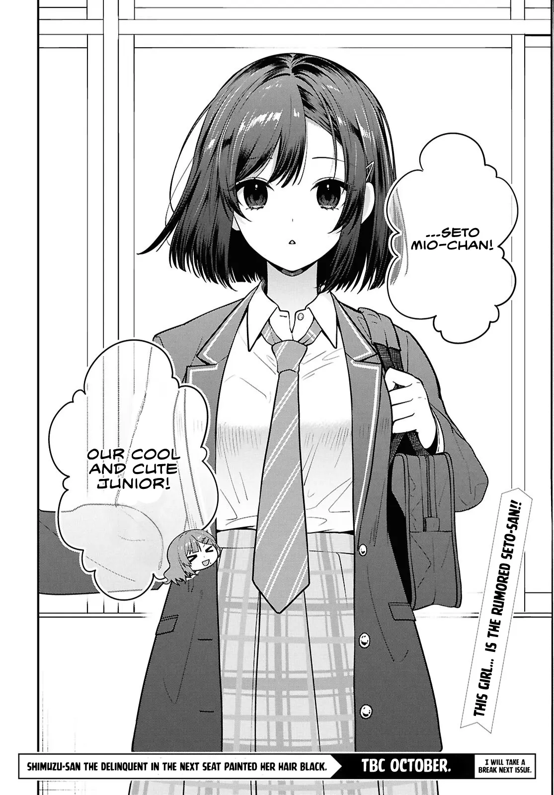 Tonari no Seki no Yankee Shimizu-san ga Kami o Kuroku Sometekita - Chapter 10 - Page 35