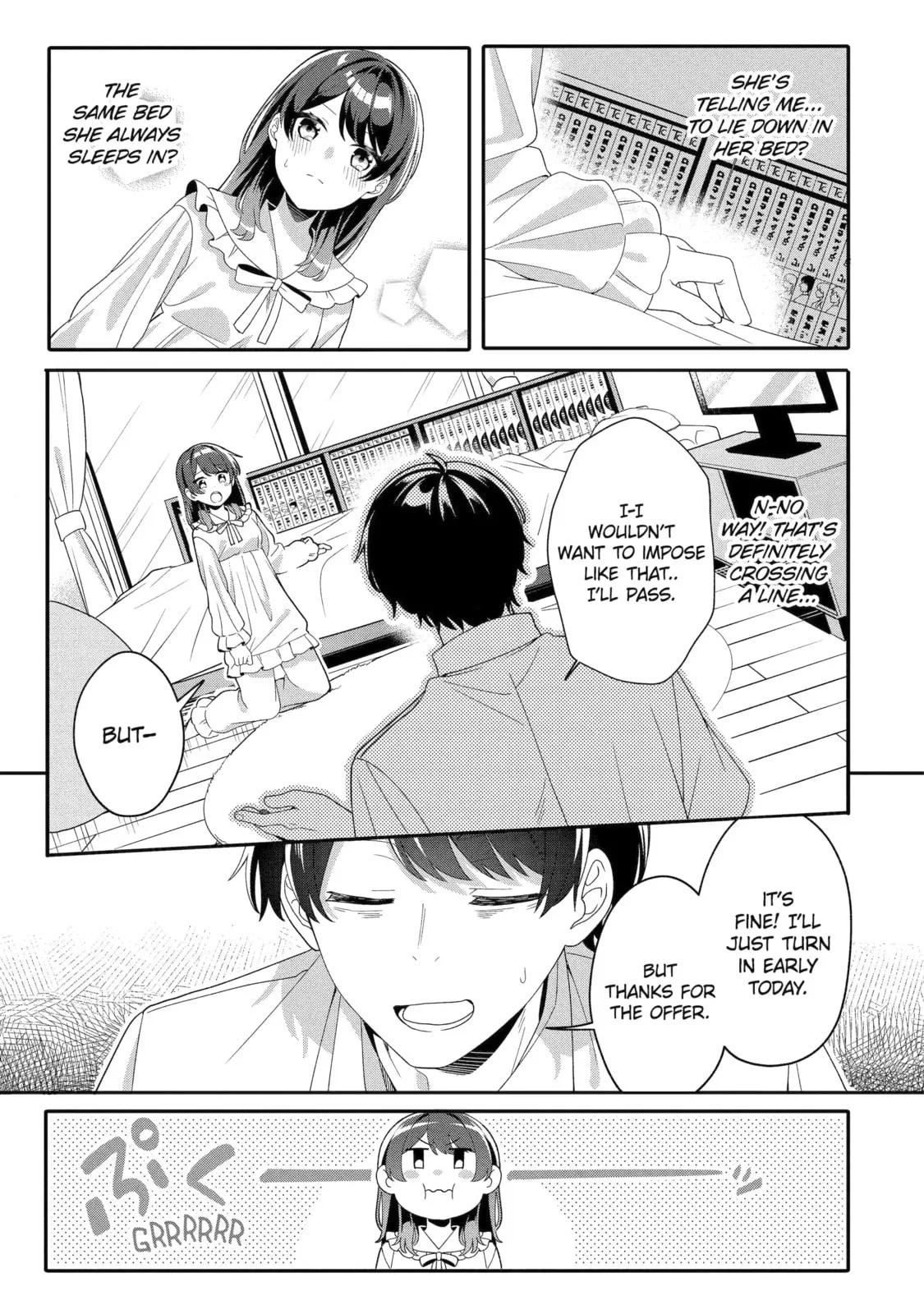 Alone in a Room With a Beautiful Girl in Defenseless Cute Pajamas - Chapter 4.1 - Page 3