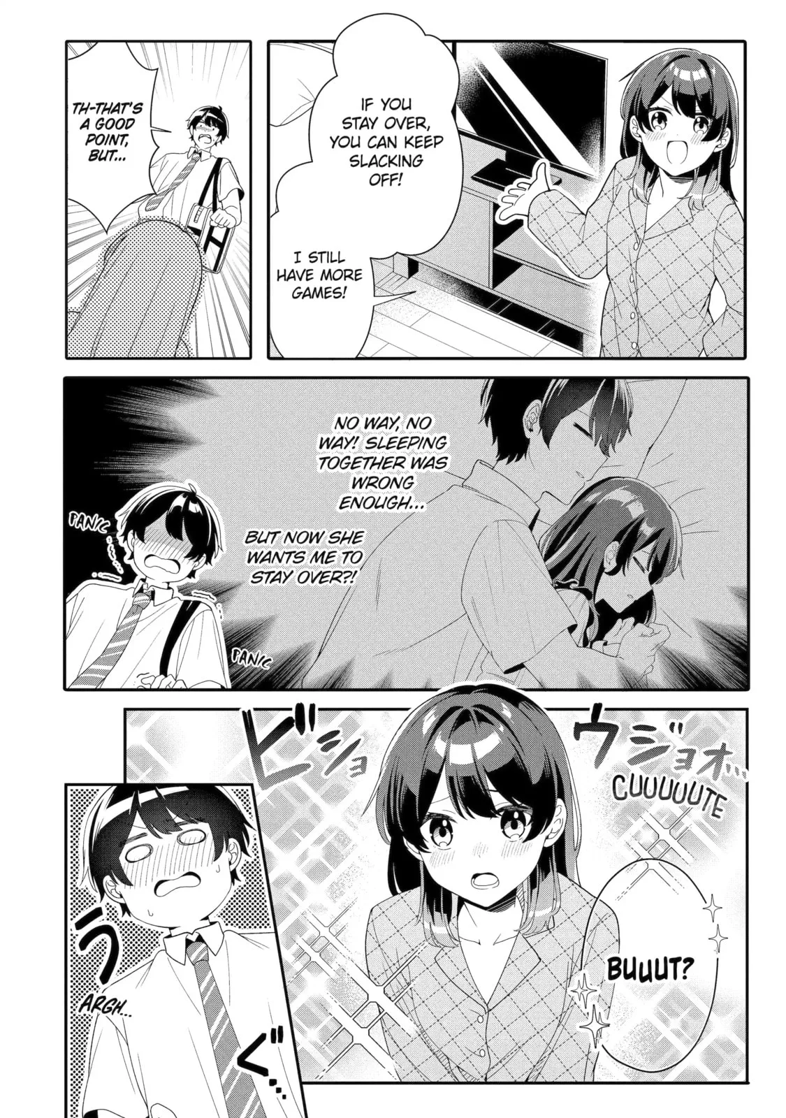 Alone in a Room With a Beautiful Girl in Defenseless Cute Pajamas - Chapter 4.3 - Page 10
