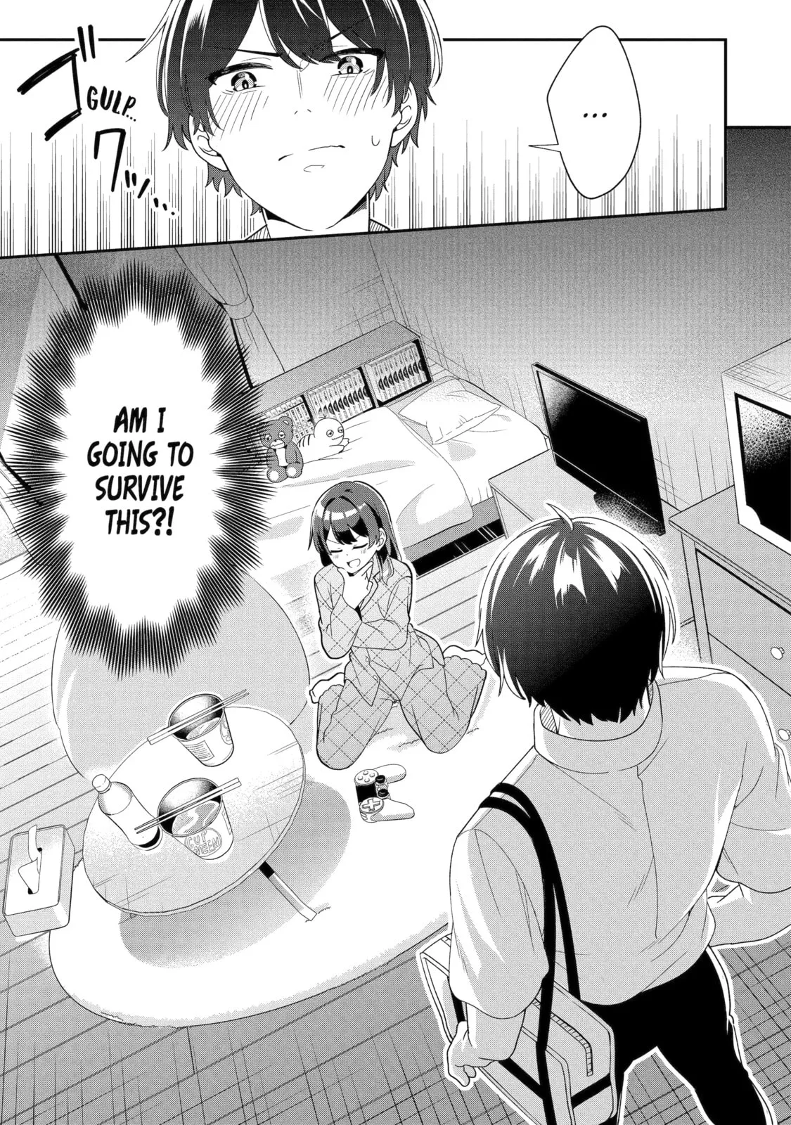 Alone in a Room With a Beautiful Girl in Defenseless Cute Pajamas - Chapter 4.3 - Page 13