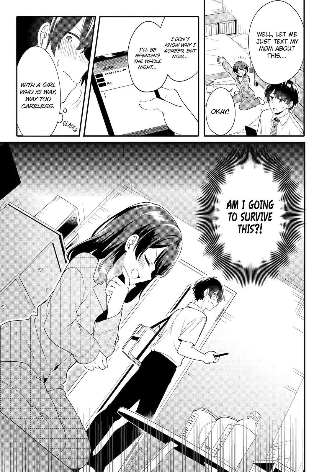 Alone in a Room With a Beautiful Girl in Defenseless Cute Pajamas - Chapter 5 - Page 1