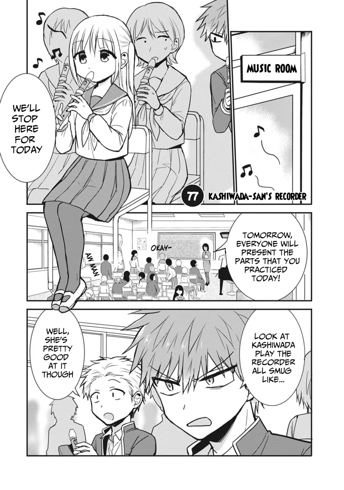 Inexpressive Kashiwada and Expressive Oota - Chapter 77 - Page 1