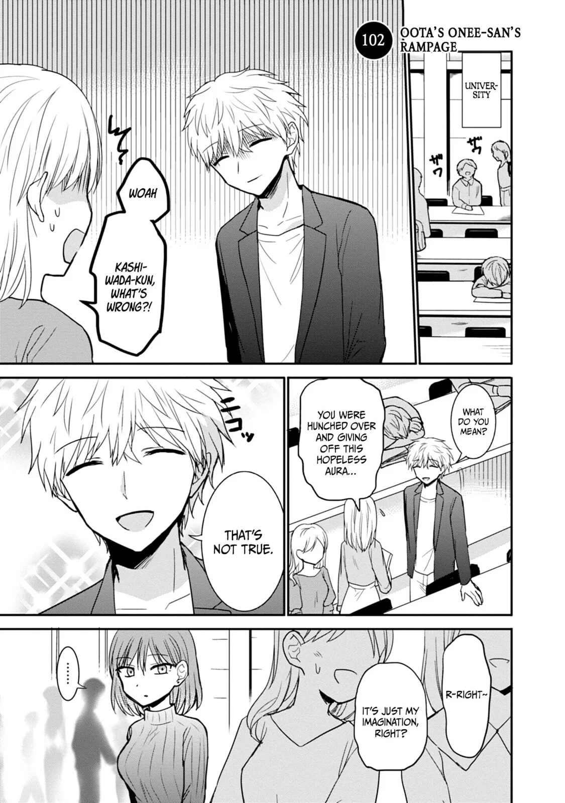 Inexpressive Kashiwada and Expressive Oota - Chapter 102 - Page 1