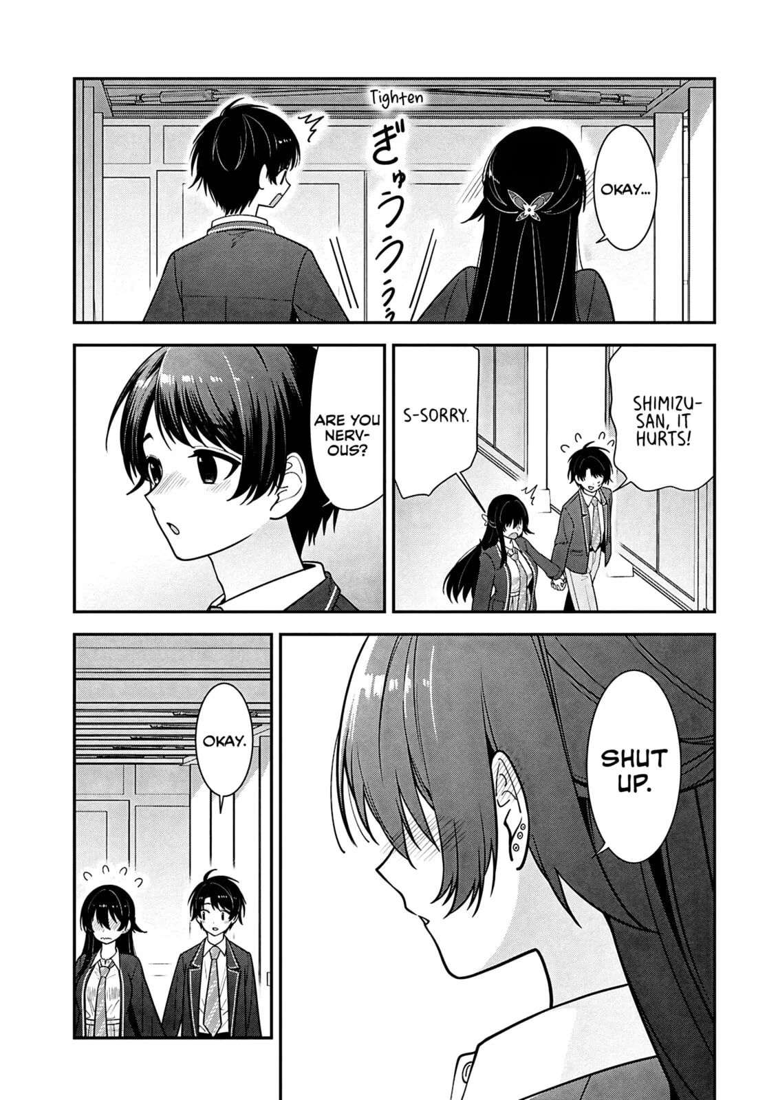 Tonari no Seki no Yankee Shimizu-san ga Kami o Kuroku Sometekita - Chapter 14 - Page 17