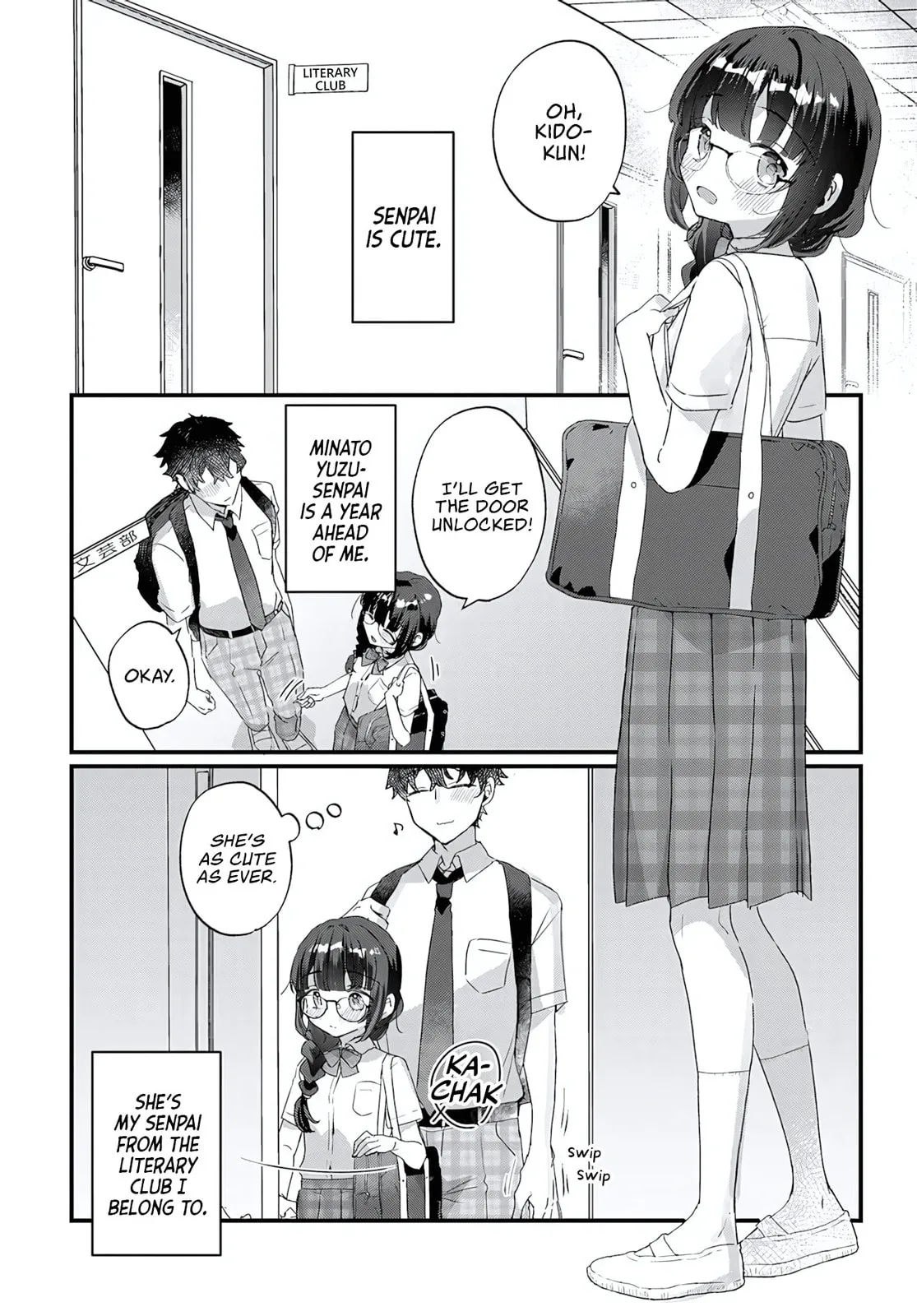 After I Let The Small And Cute Intellectual Senior Of The Literature Club Sit On My Lap, She Started Sitting There Every Day - Chapter 1 - Page 3