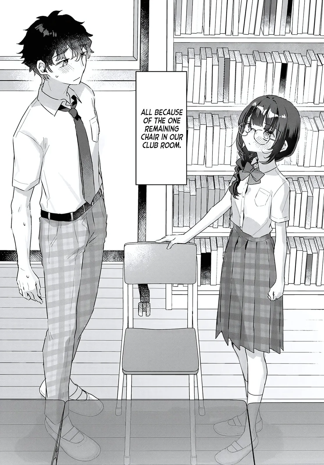 After I Let The Small And Cute Intellectual Senior Of The Literature Club Sit On My Lap, She Started Sitting There Every Day - Chapter 1 - Page 8