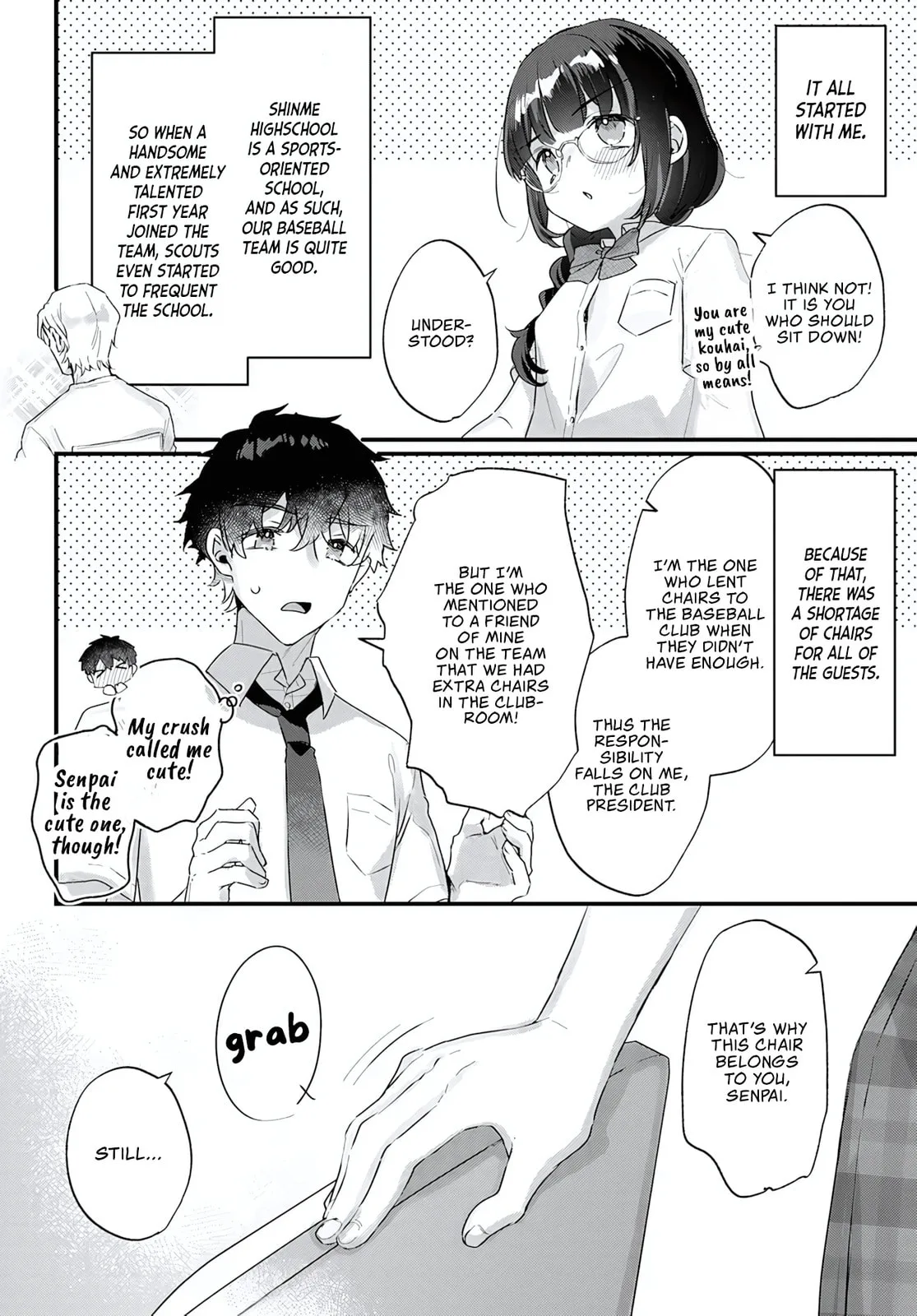 After I Let The Small And Cute Intellectual Senior Of The Literature Club Sit On My Lap, She Started Sitting There Every Day - Chapter 1 - Page 10