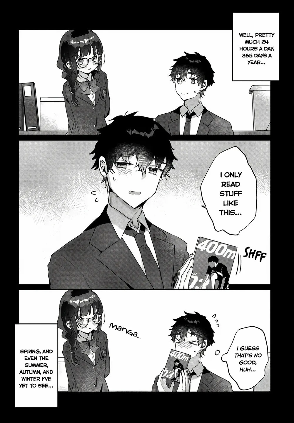 After I Let The Small And Cute Intellectual Senior Of The Literature Club Sit On My Lap, She Started Sitting There Every Day - Chapter 2.1 - Page 2