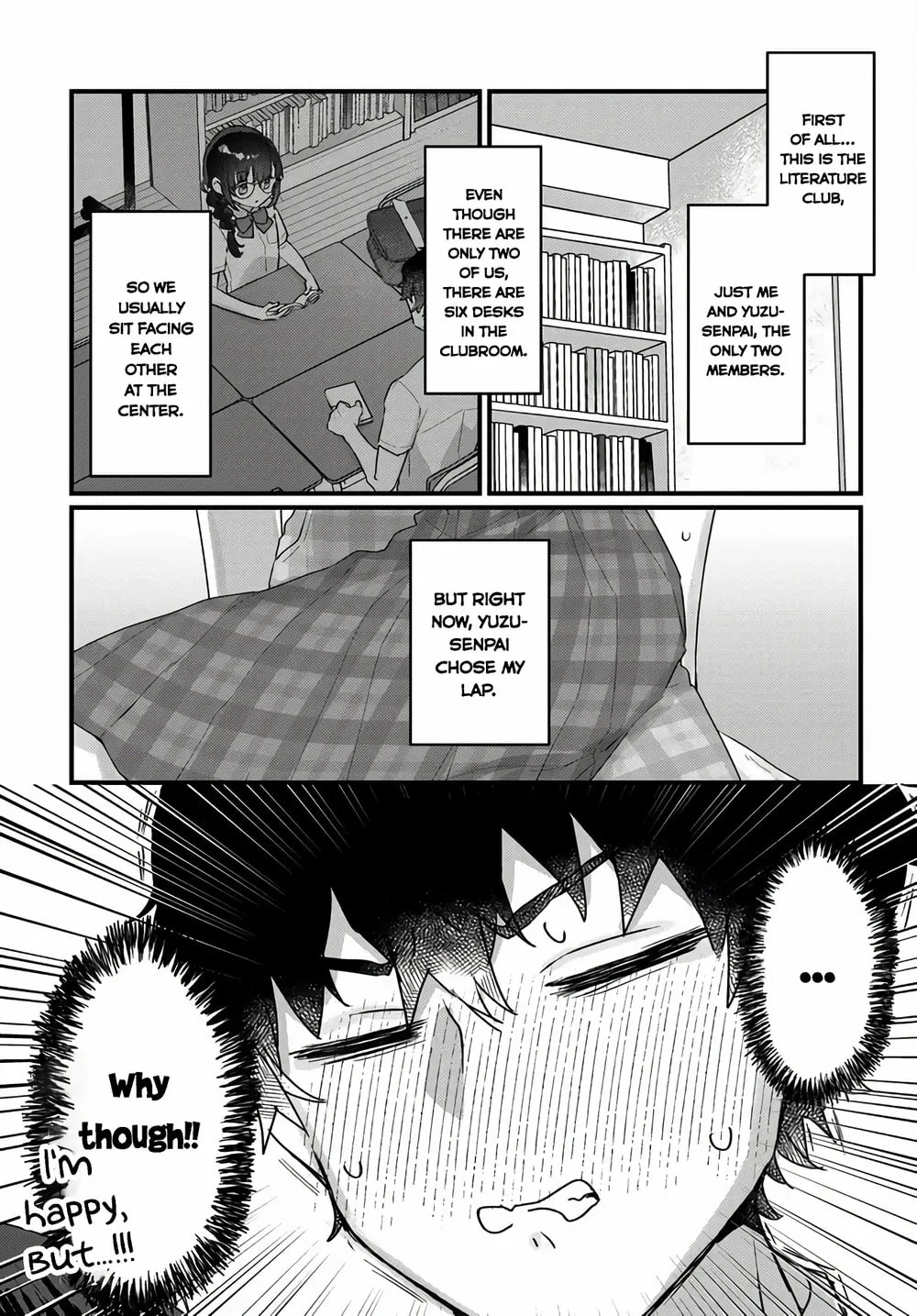 After I Let The Small And Cute Intellectual Senior Of The Literature Club Sit On My Lap, She Started Sitting There Every Day - Chapter 2.1 - Page 11