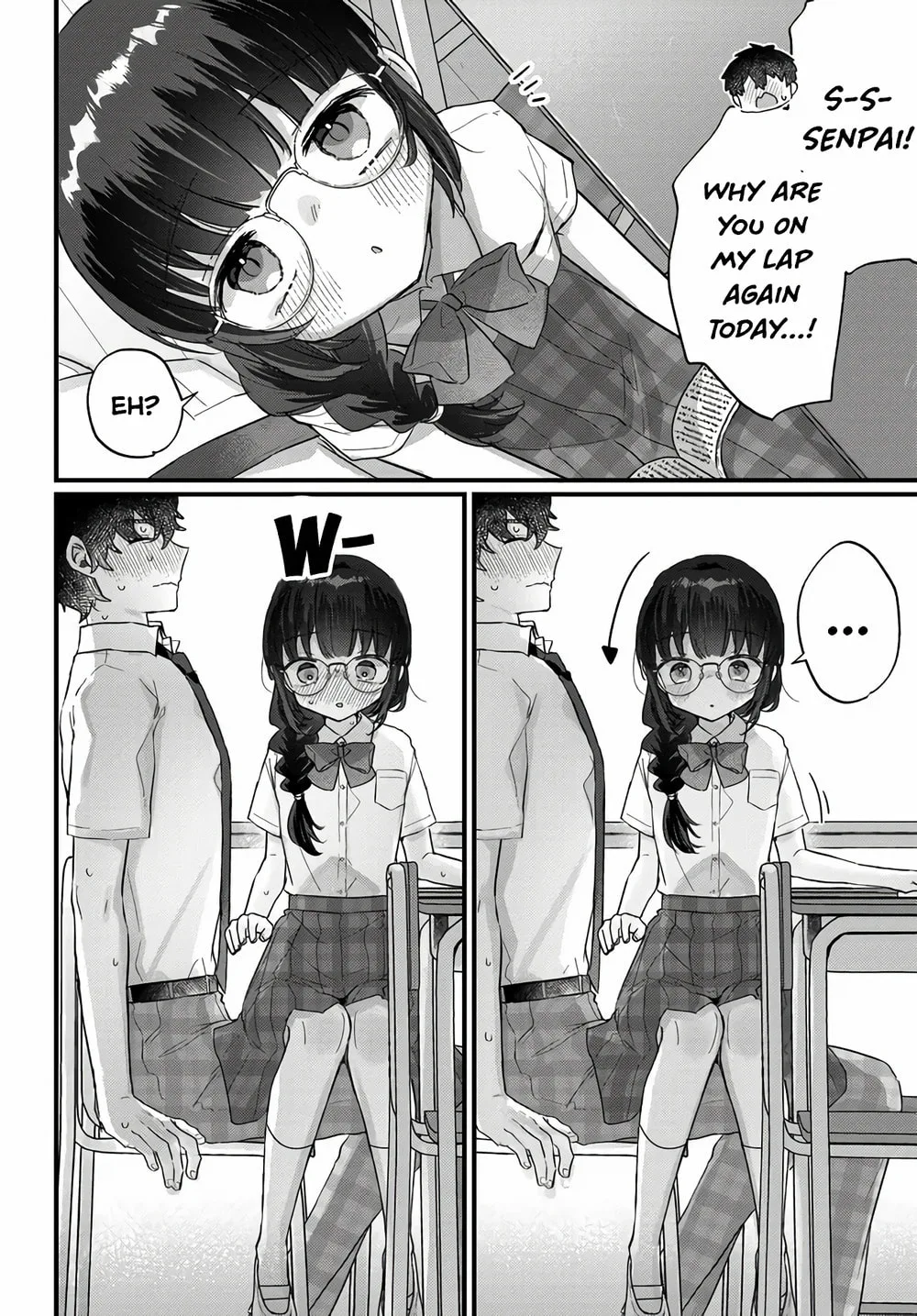After I Let The Small And Cute Intellectual Senior Of The Literature Club Sit On My Lap, She Started Sitting There Every Day - Chapter 2.1 - Page 12