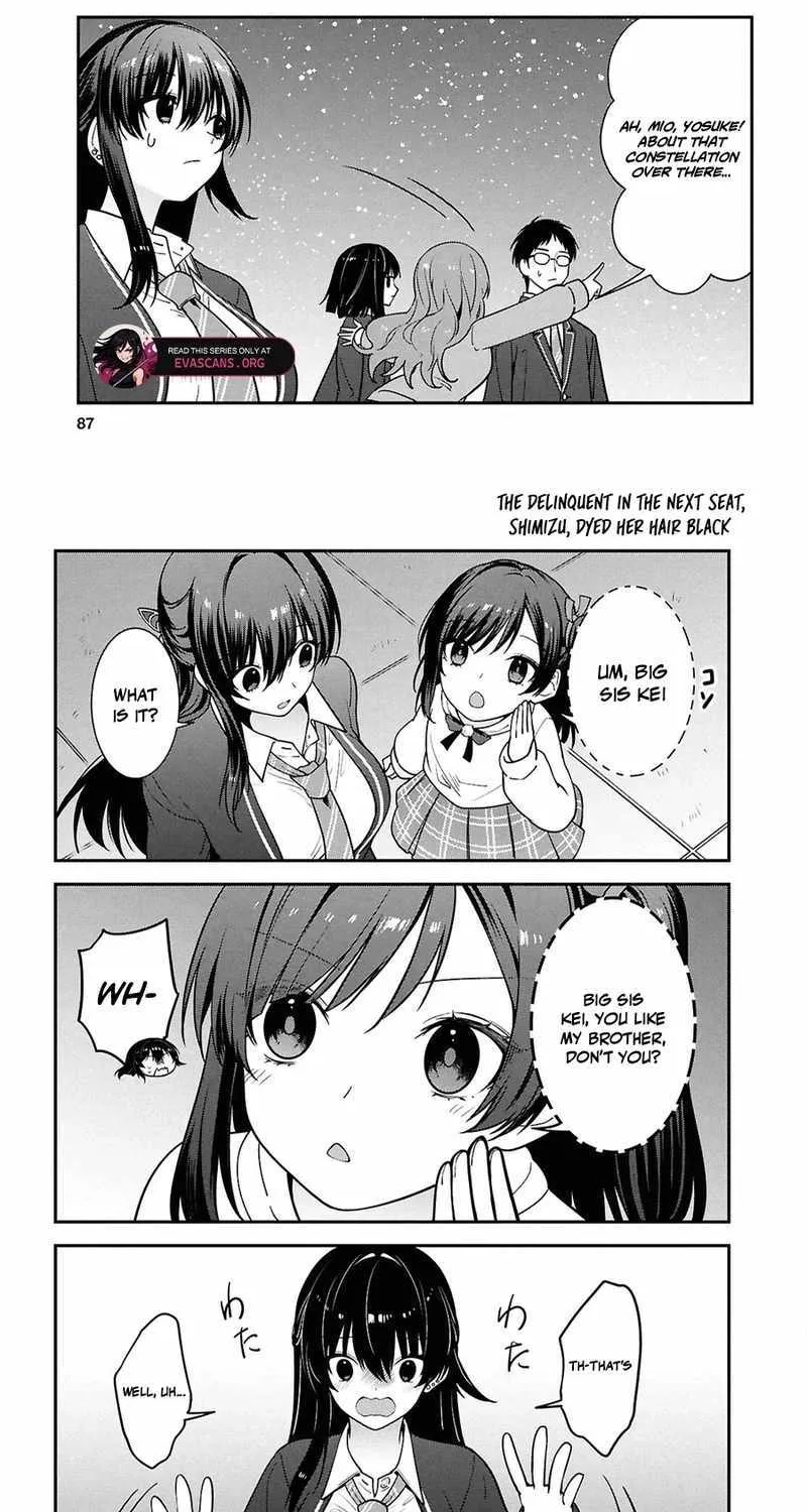 Tonari no Seki no Yankee Shimizu-san ga Kami o Kuroku Sometekita - Chapter 15 - Page 22