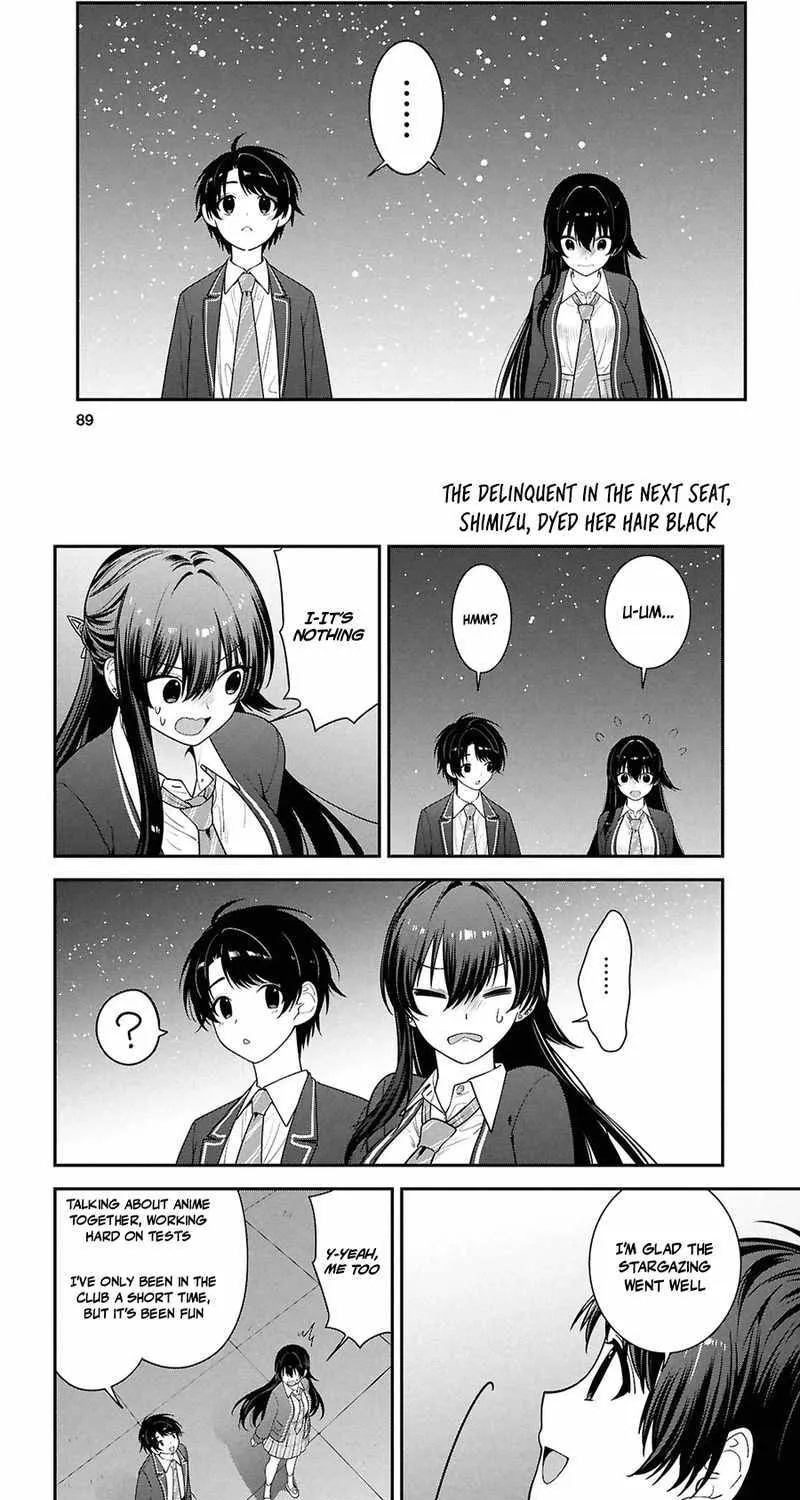Tonari no Seki no Yankee Shimizu-san ga Kami o Kuroku Sometekita - Chapter 15 - Page 24