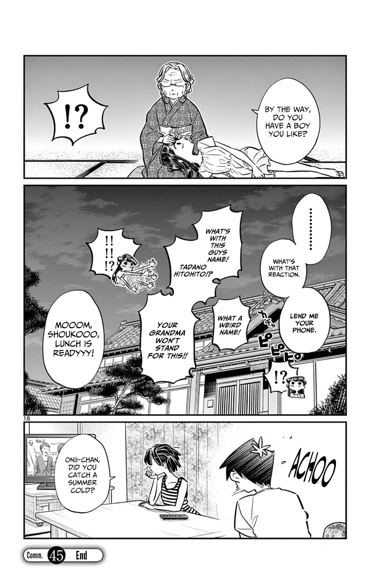 Komi-san wa Komyushou Desu - Chapter 45 - Page 18