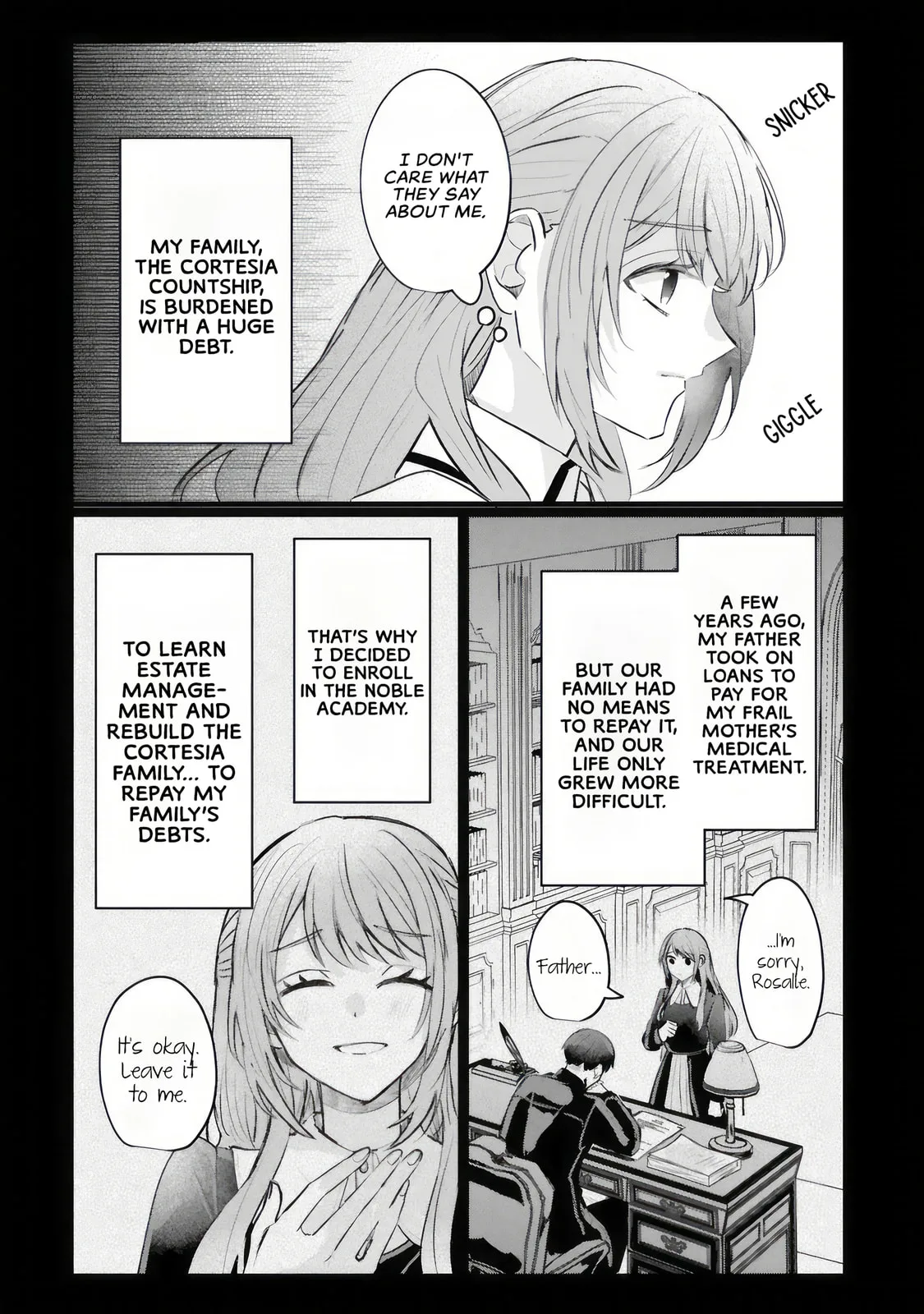 A Love-Distrusting Noble Lady Doesn't Notice the Cold Knight's Devotion - Chapter 1.1 - Page 8