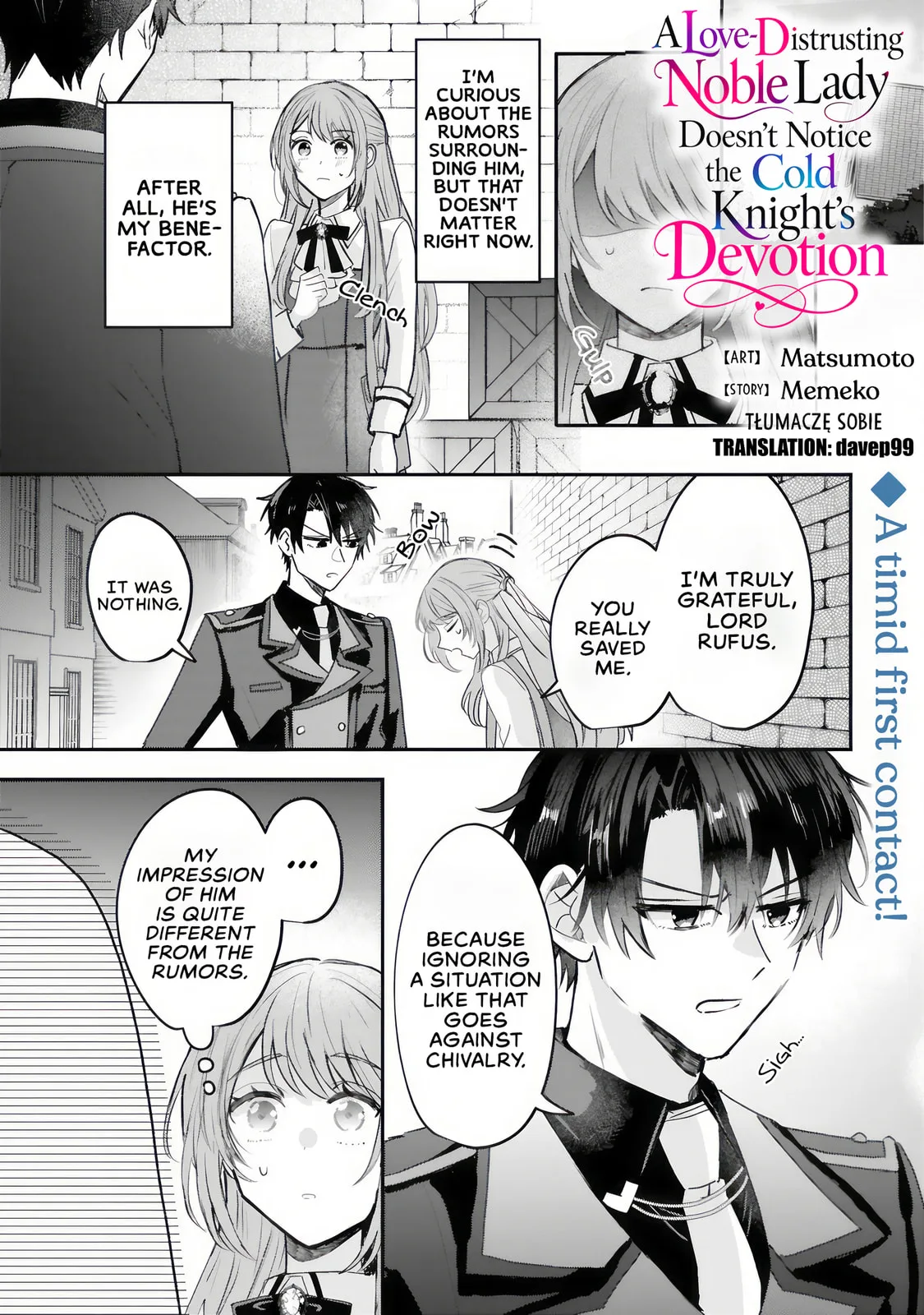 A Love-Distrusting Noble Lady Doesn't Notice the Cold Knight's Devotion - Chapter 1.3 - Page 3