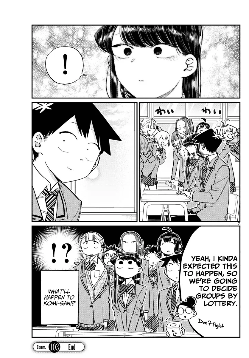 Komi-san wa Komyushou Desu - Chapter 103.2 - Page 7