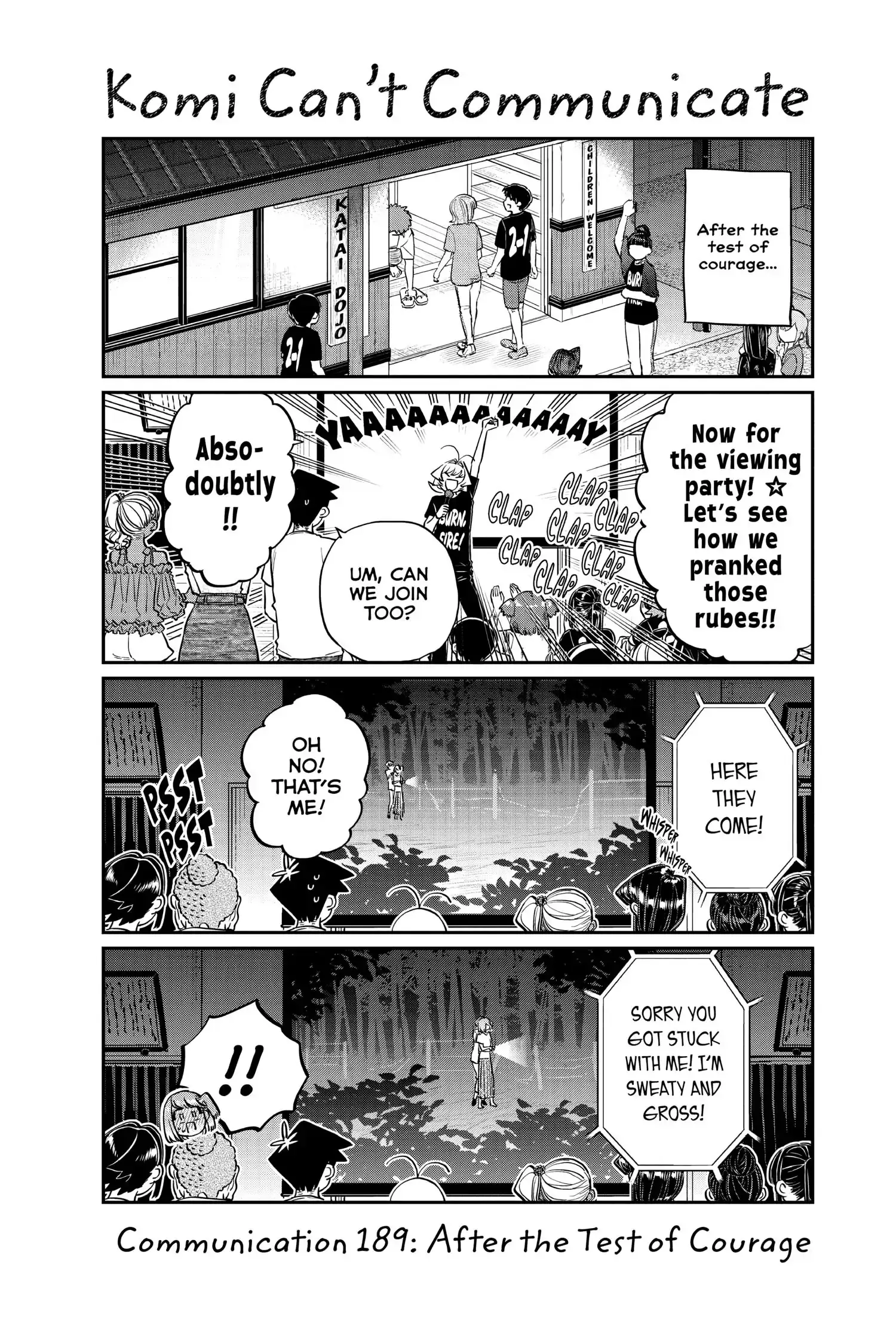 Komi-san wa Komyushou Desu - Chapter 189 - Page 1
