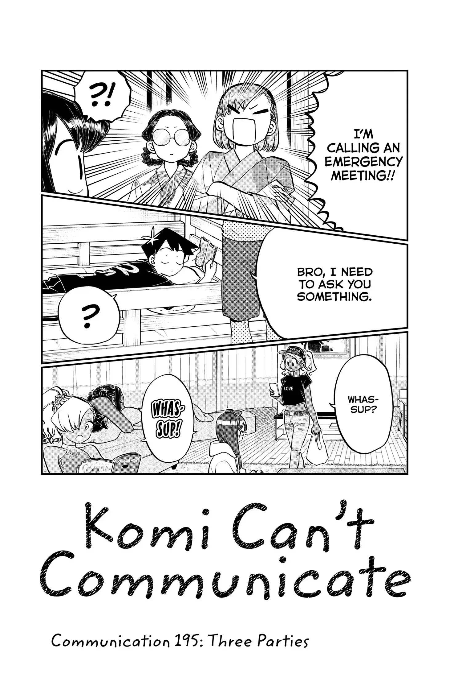 Komi-san wa Komyushou Desu - Chapter 195 - Page 1