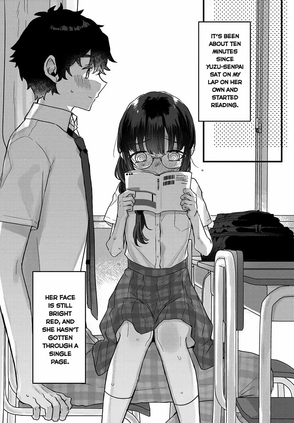 After I Let The Small And Cute Intellectual Senior Of The Literature Club Sit On My Lap, She Started Sitting There Every Day - Chapter 2.2 - Page 1