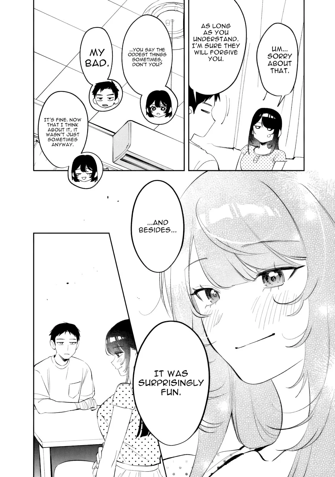 Living together with the queen from my high school days who was arrogant, surprisingly isn't that uncomfortable - Chapter 35 - Page 12