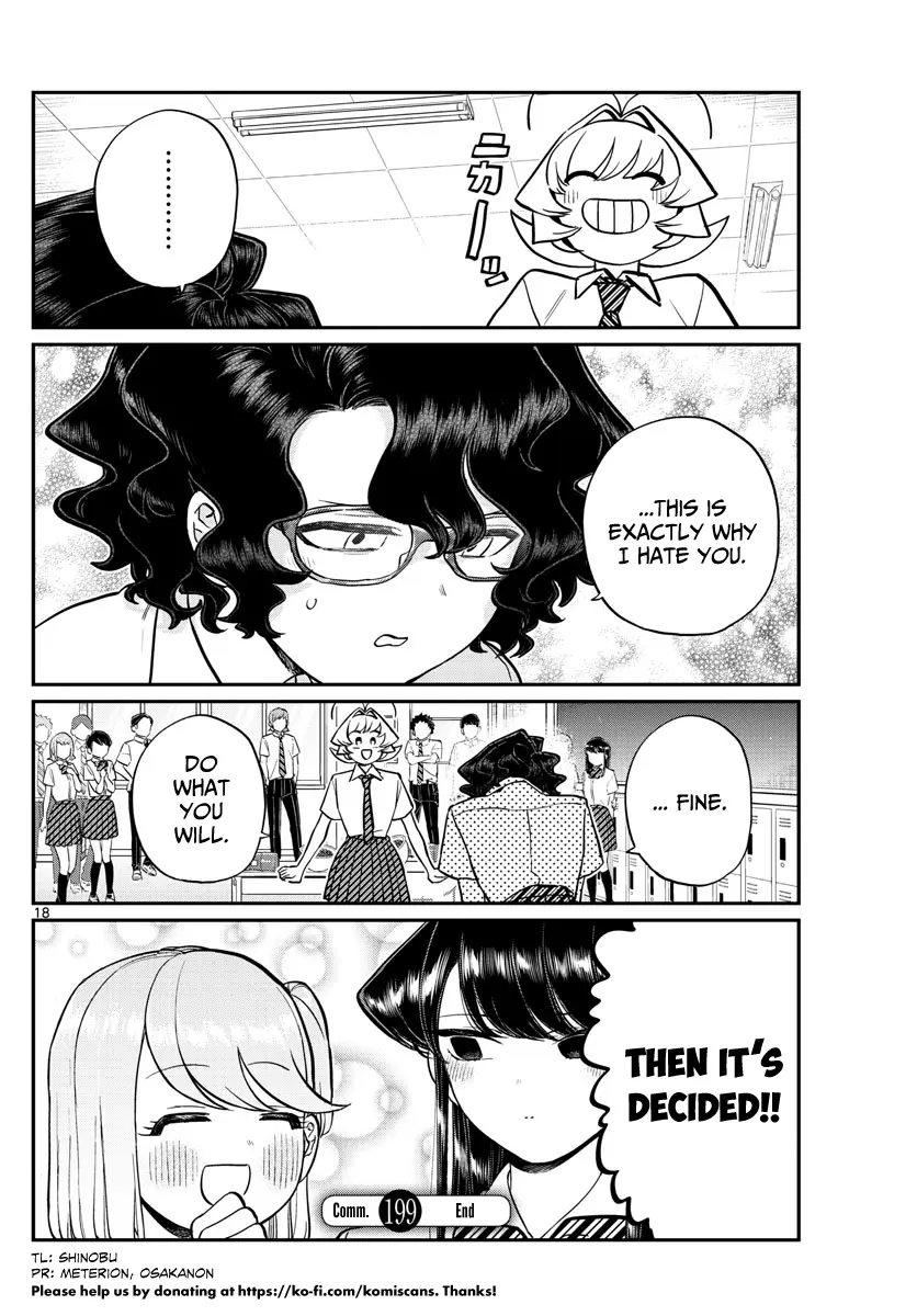 Komi-san wa Komyushou Desu - Chapter 199 - Page 18