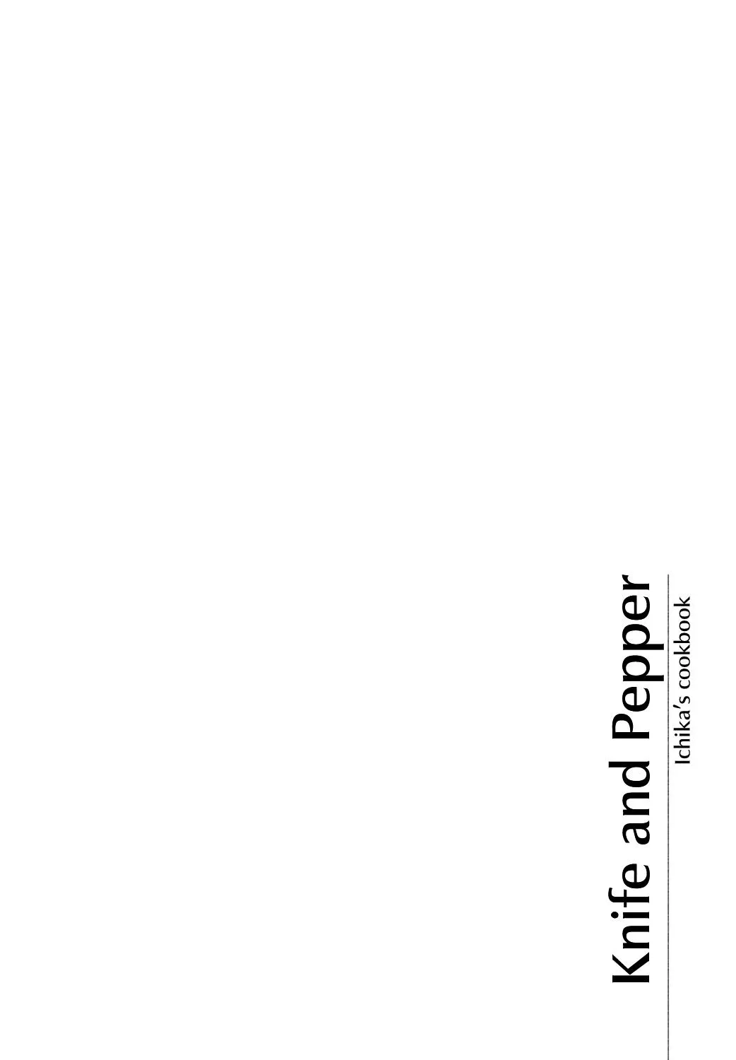 Knife and Pepper - Ichika's Cookbook - Chapter 2 - Page 65