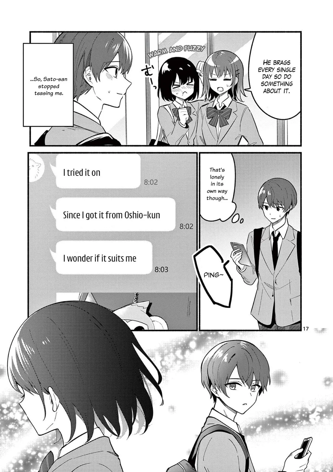 Shiotaiou no Sato-san ga Ore ni dake Amai - Chapter 80 - Page 17