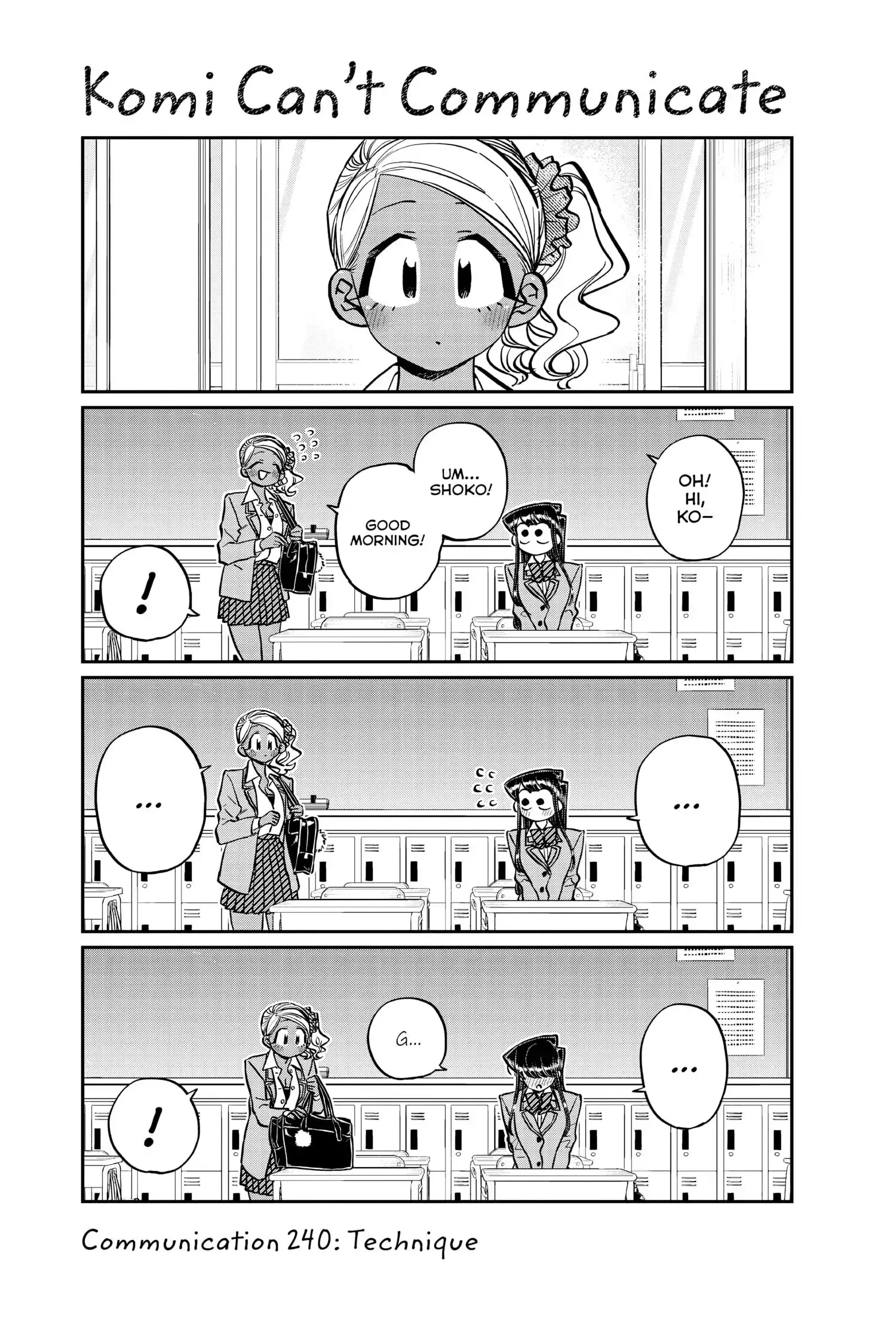 Komi-san wa Komyushou Desu - Chapter 240 - Page 1