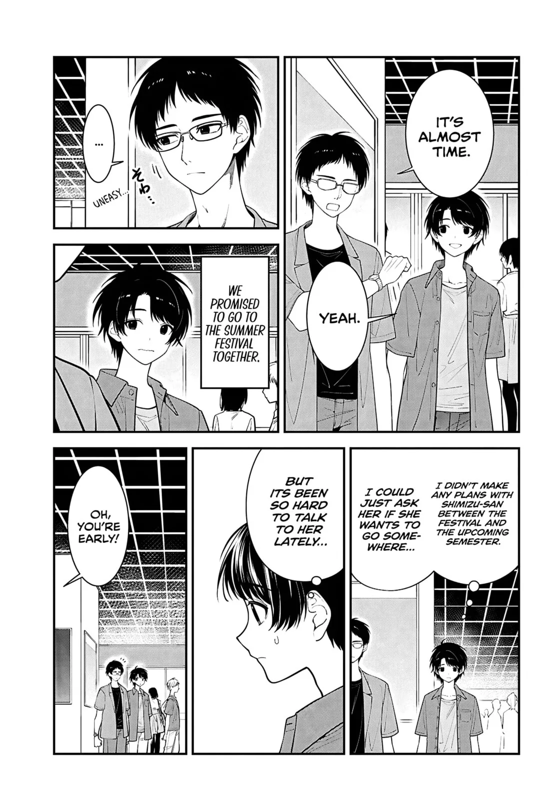Tonari no Seki no Yankee Shimizu-san ga Kami o Kuroku Sometekita - Chapter 16 - Page 5